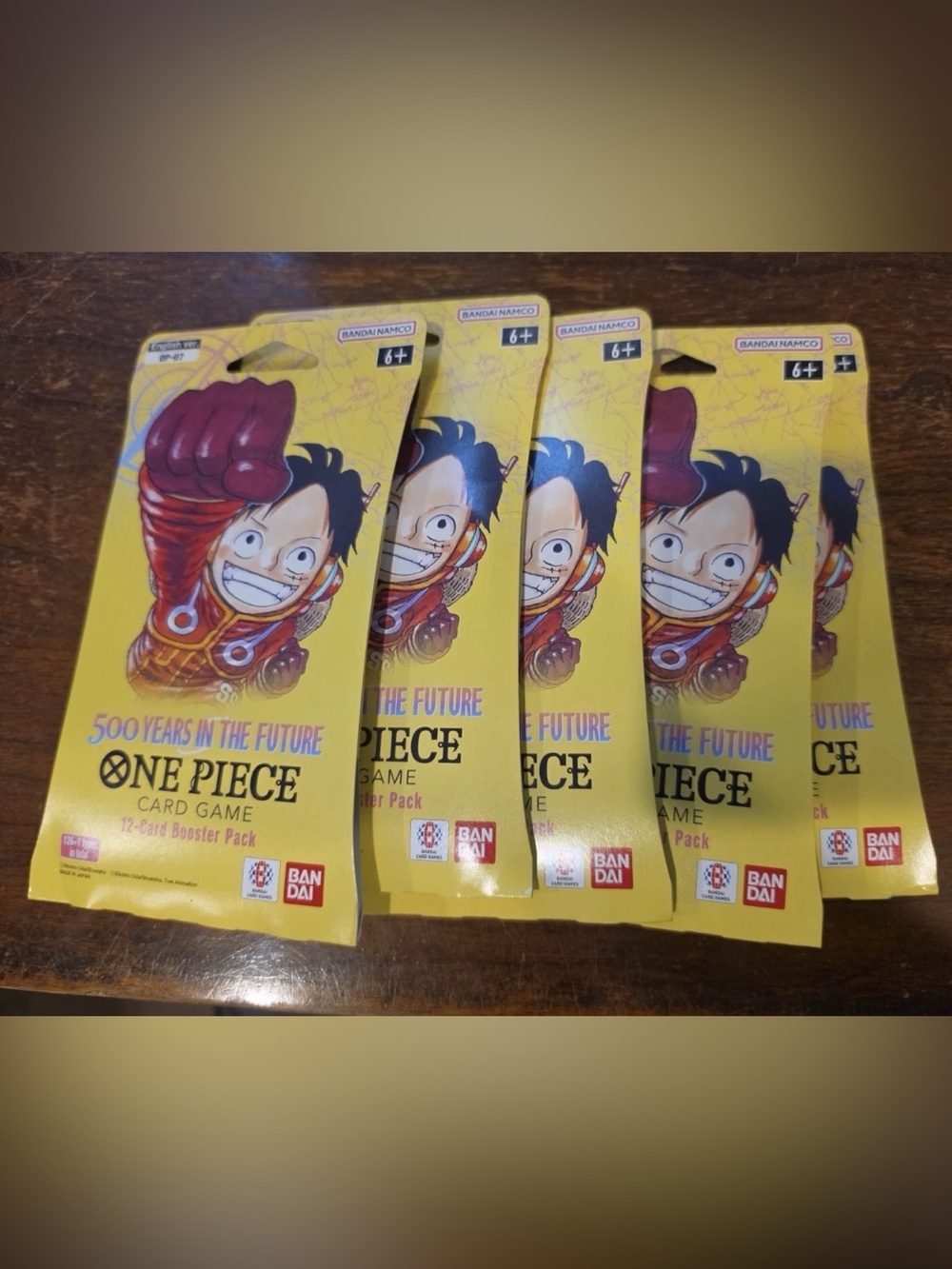 One Piece Card Game OP07 500 Years In The Future Sleeved Booster Pack 5x